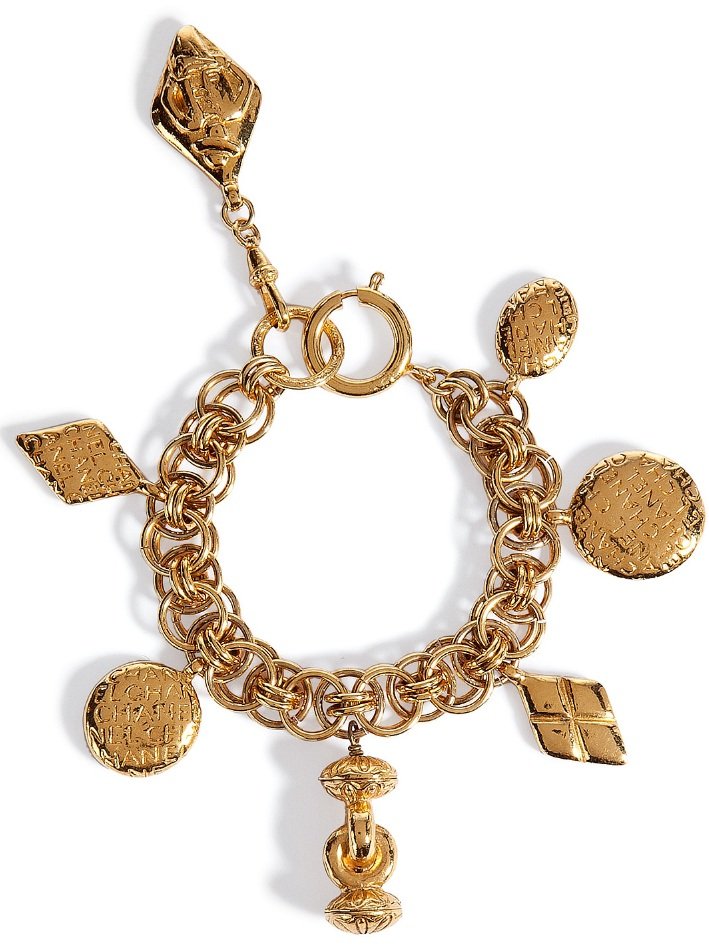 Chanel Vintage Jewellery Golden 80s Bracelet